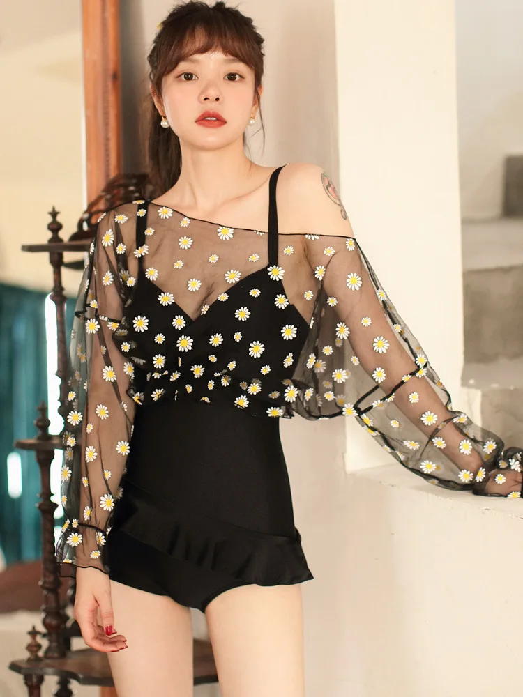 

Купальник женский раздельный Майский пляжный женский летний купальник цельный Танкини-Рашгард бикини сексуальный корейский женский пляжн...