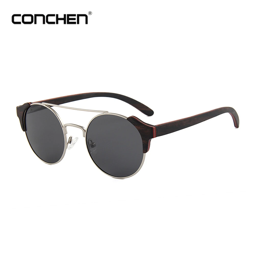 CONCHEN женские круглые солнцезащитные очки роскошные летние модные городские