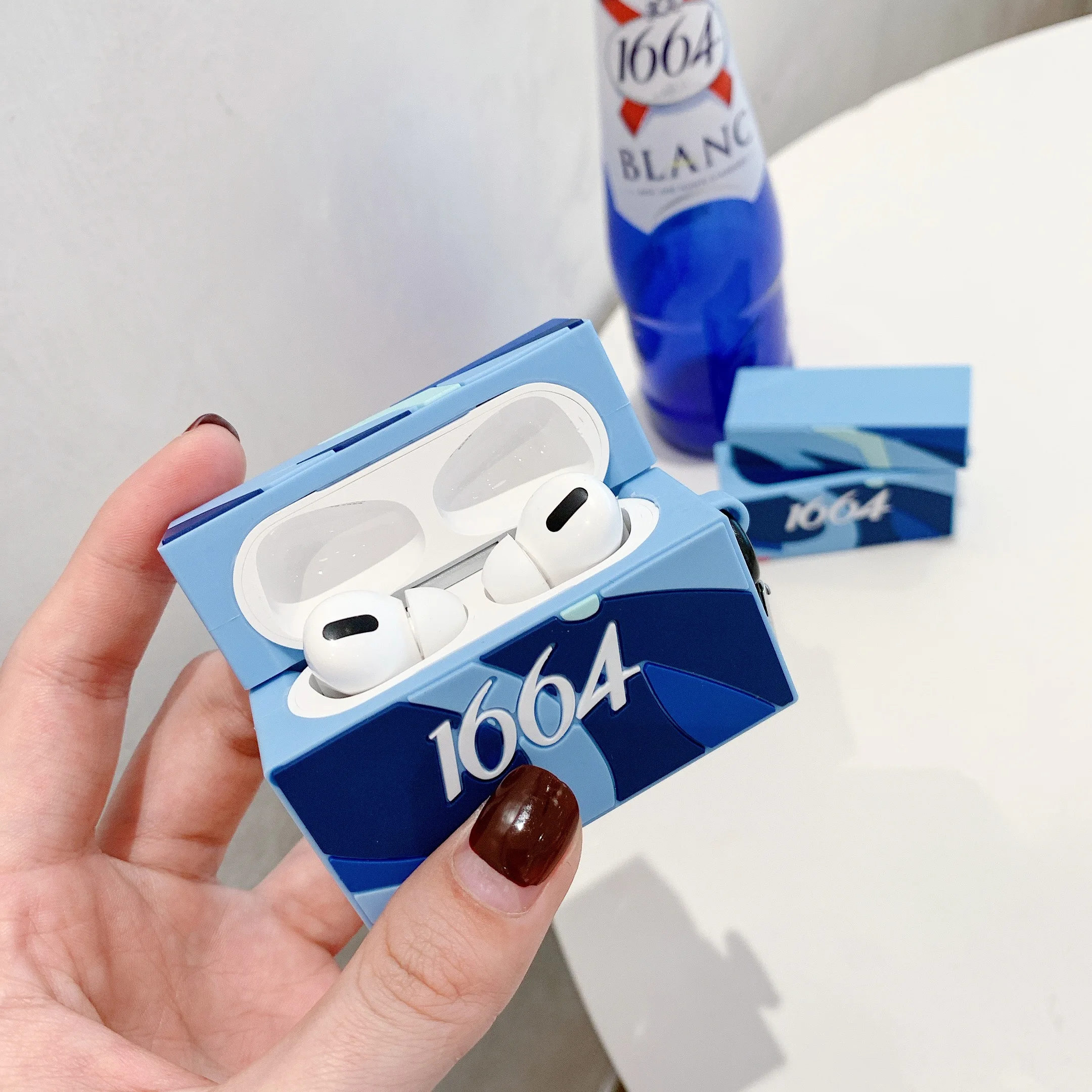 2019 для Airpods pro Чехол 3D Реалистичная Высокая копия 1664 пивная банка Bluetooth наушники