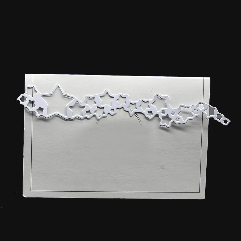 Пятиконечная полоска зеркальные высекальные штампы сделай сам скрапбукинг