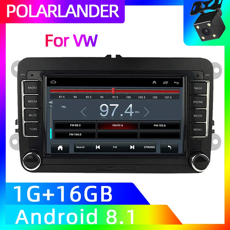 2 Din автомобиль ради, сan-шина Авторадио зеркало с Навигатором GPS Ссылка для VW Polo Volkswagen Passat мультимедиа для Android 7002VW
