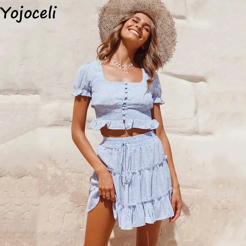 Yojoceli Сексуальная плиссированная короткая Повседневная Блузка для женщин