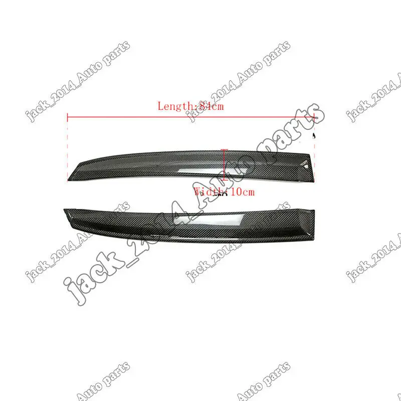 Боковые оконные козырьки обшивка из углеродного волокна для Honda Civic Type R 2016 2017 2018