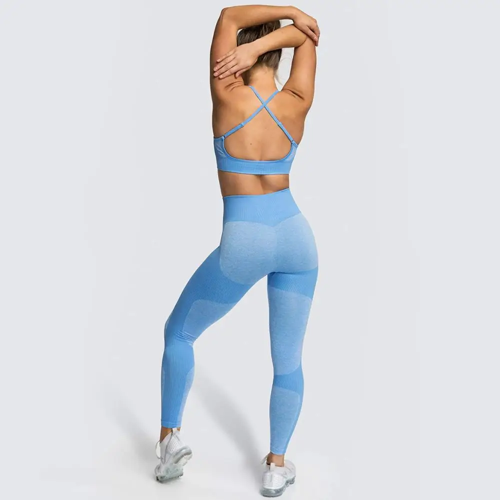 

Sport Sets Wear Women Sports Bra Sexy Yoga Pants Gym Tracksuits For Fitness Two Piece Set Femme Crop Tops Clothing Brassiere