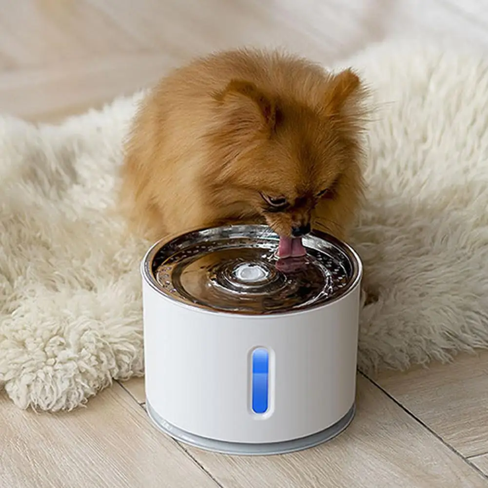 

Pet Dog Cat Water Fountain Electric Automatic Water LED Drink Display For Dogs Cats Feeder Container Water Dispenser Level E6H5