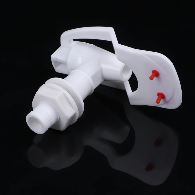 

2 Pcs Water Dispenser Replacement Push Type White Plastic Tap Faucet L5YE