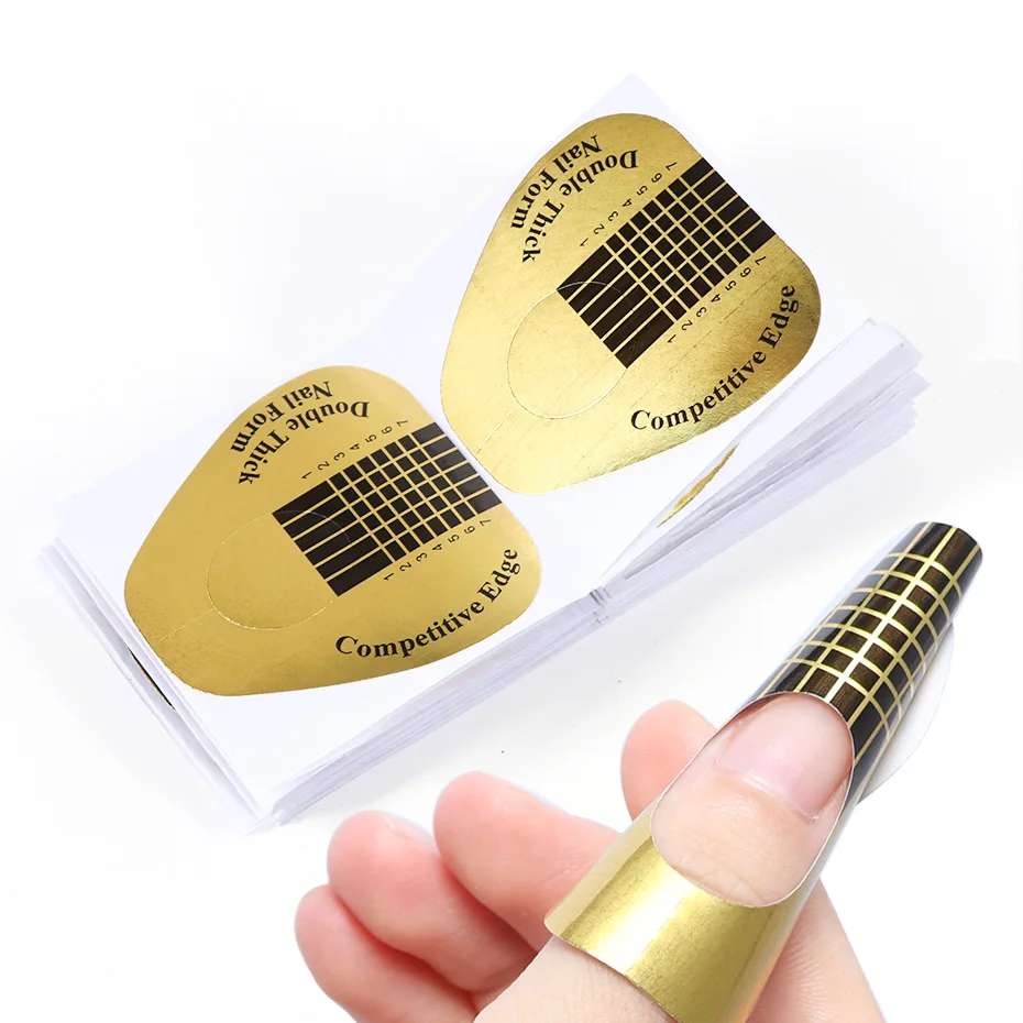 50 шт. направляющая форма для наращивания ногтей французского акрилового УФ геля