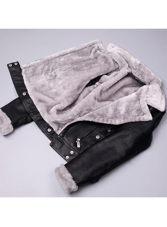Liva/осенне-зимняя кожаная куртка для девочек женские шубы из искусственного меха, женские тонкие короткие байкерские куртки, базовая теплая плюшевая верхняя одежда