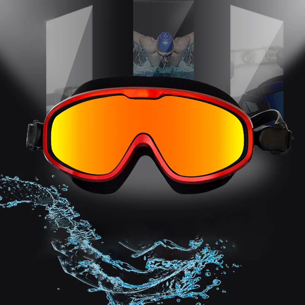Swimming Goggles Streamlined Design Glass Leakproof Anti Fog UV Protection with Silicone Nose Bride for Adult Men Women | Спорт и