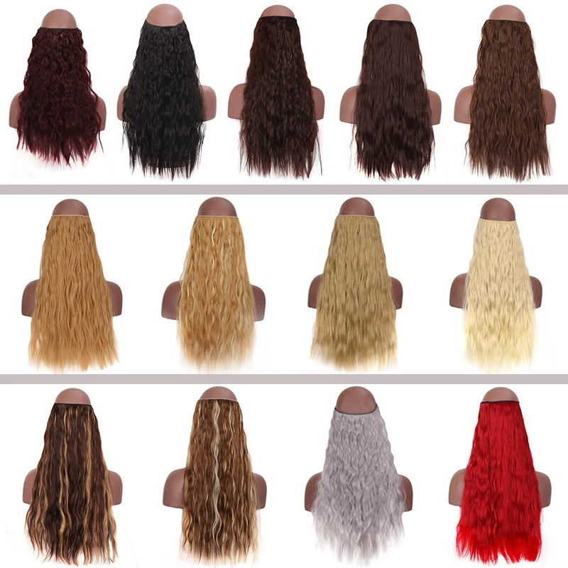 AILIADE длинные вьющиеся волосы для наращивания невидимые смешанные цвета Bayalage