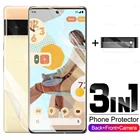 Гидрогелевая пленка 3 в 1 для Google Pixel 6 Pro, Защитная пленка для экрана для Google Pixel6 6 Pro, Защитная пленка для объектива камеры, не стекло