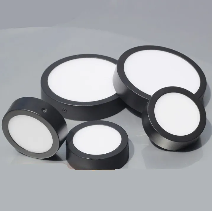 Светодиодная панельная лампа с поверхностным креплением 6 Вт 9 12 18 24 круглая