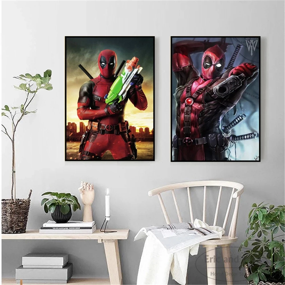 Постер классического фильма Marvel Дэдпул и Картина на холсте герои Дэдпула