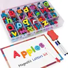 1026 шт. магнитные буквы прописные строчные пены Алфавит А магниты на холодильник развивающие игрушки, Набор для творчества