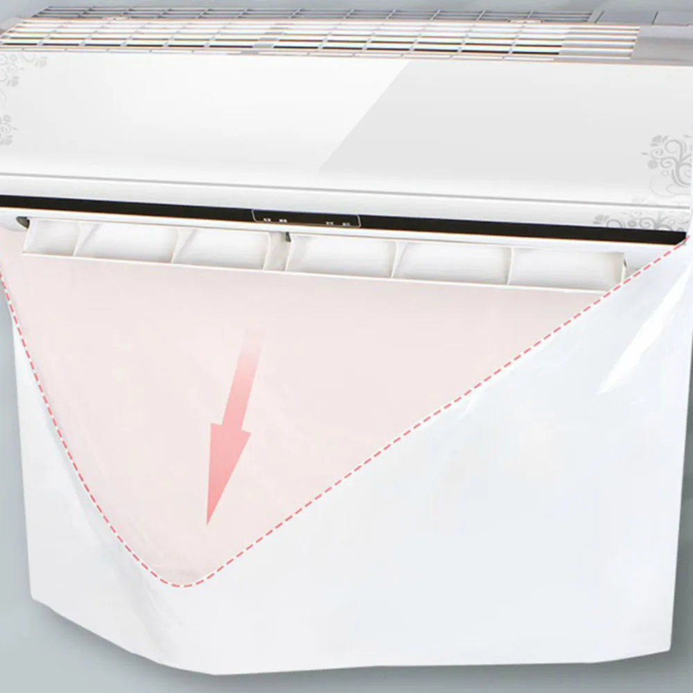 

Waterproof Cleaning Cover with Drain Outlet Dust Washing Protector Bag for Household Air Conditioner Cleaning Water-holding Bags