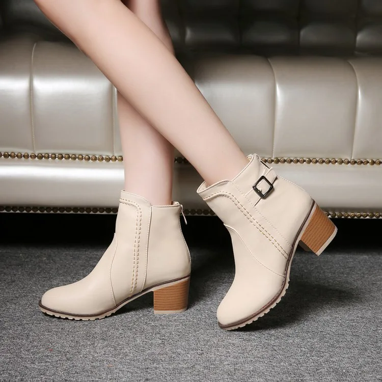 2019 г. новые осенние ботинки martin на каблуке 6 см бежевого и розового цвета женские