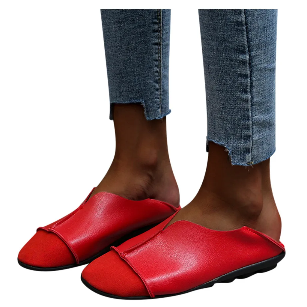 

Fashion Women's Casual Soft Bottom Flat Shoes Retro Plus Size Fashion Single Shoes comfortable and soft schoenen vrouw A50