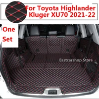 for toyota highlander xu70 kluger 2020 2021 2022 car cargo liner boot protection frame anti kick pad carpet interior accessories
