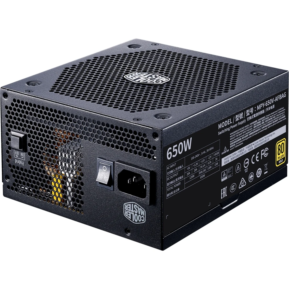 Cooler Master V650 Gold V2 650W 135mm black retail |