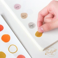 1pack morandi irregular circle series washi paper stickers scrapbooking decoration material color sticker