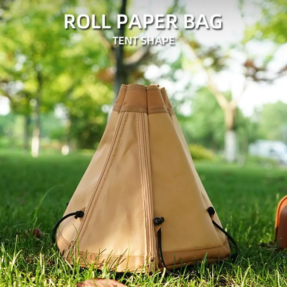 

Creative Portable Tent-shaped Tissue Box Folding Napkin Holder for Outdoor Camping