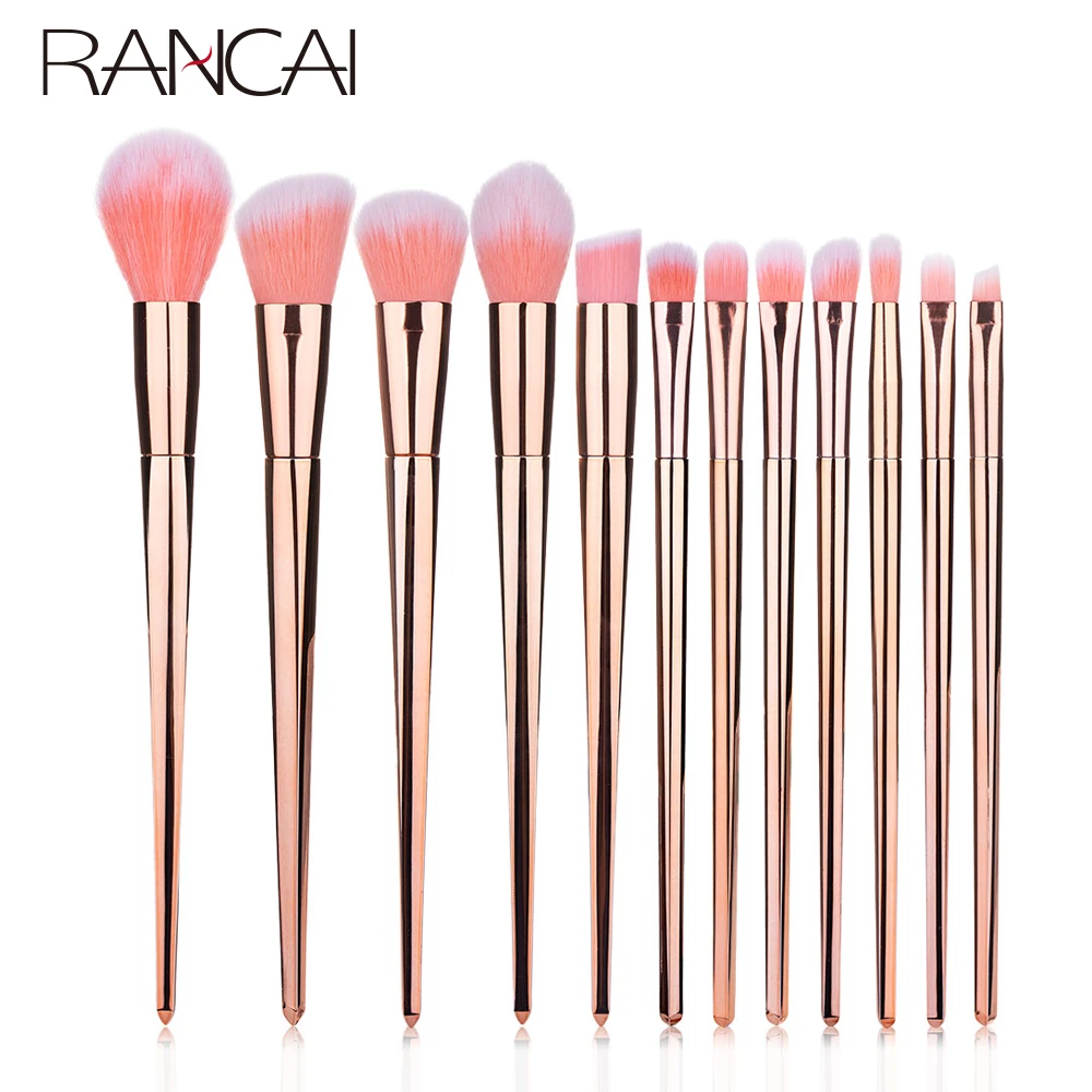 

RANCA 12pcs Makeup Brushes Set Powder Foundation Blusher Face Brush Contour Concealer Blush Lip Eyeshadow Eyebrow Cosmetic Tools