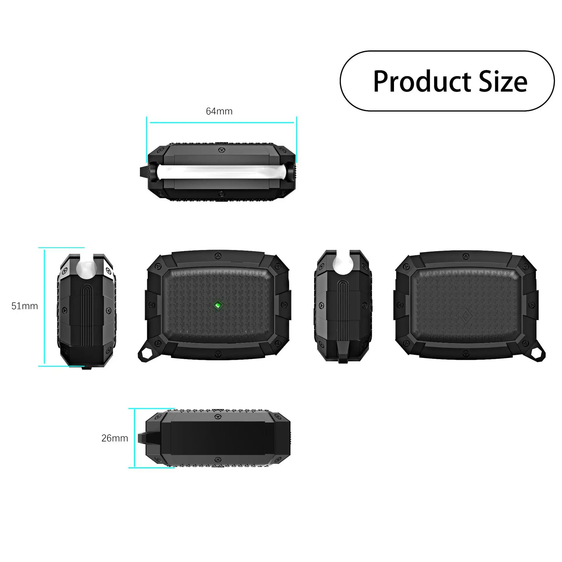 

Wireless Bluetooth Earphone Case Shockproof Protective Sleeve Earphone Cover Luminous Silicone Case Cover For Apple Airpods pro3