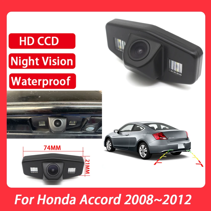 

CCD Full HD Night Vision Car Rear View Backup Reverse Parking Camera high quality RCA For Honda Accord 2008 2009 2010 2011 2012
