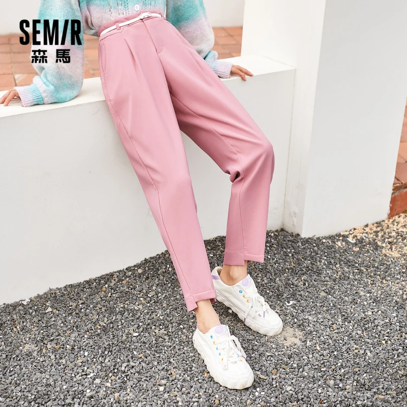 

Женские Асимметричные Брюки SEMIR, повседневные штаны в Корейском стиле, султанки, весна-осень 2021