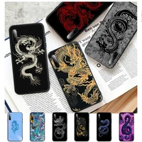 fashion chinese dragon phone case for redmi note 6 8 9 10 pro 10 9s 8t 7 5a 5 4 4x silicone cover