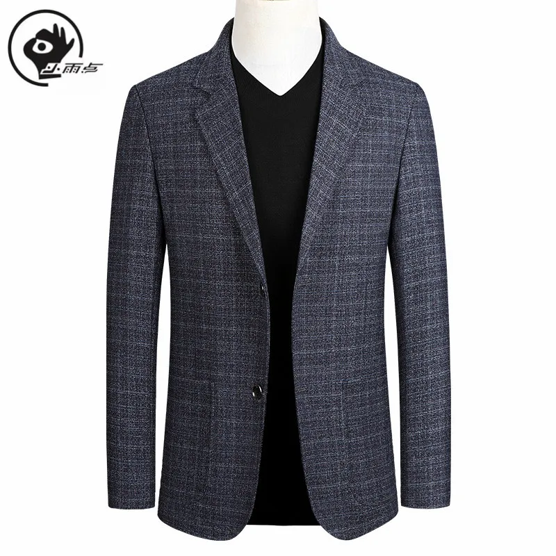 Мужской короткий Блейзер в шотландскую клетку на весну/осень|Пиджаки| |