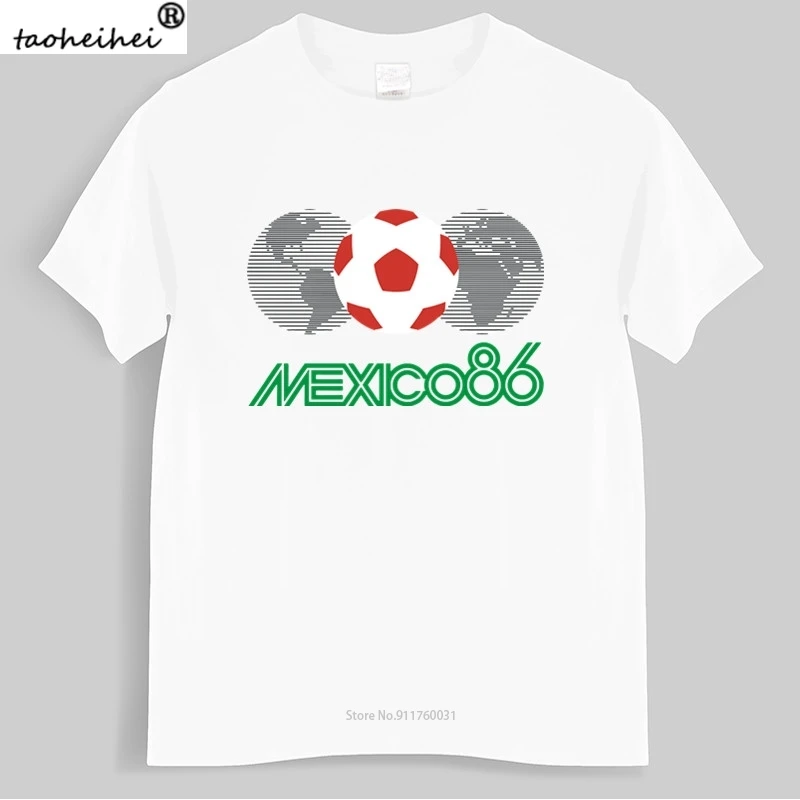 Мужская Роскошная футболка из хлопка мексиканская 86 100% хлопок мужские топы 1986
