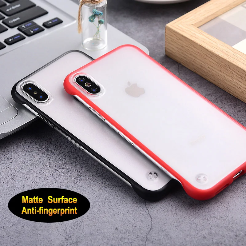 Прозрачный матовый роскошный противоударный чехол для телефона iPhone X XR Xs Max