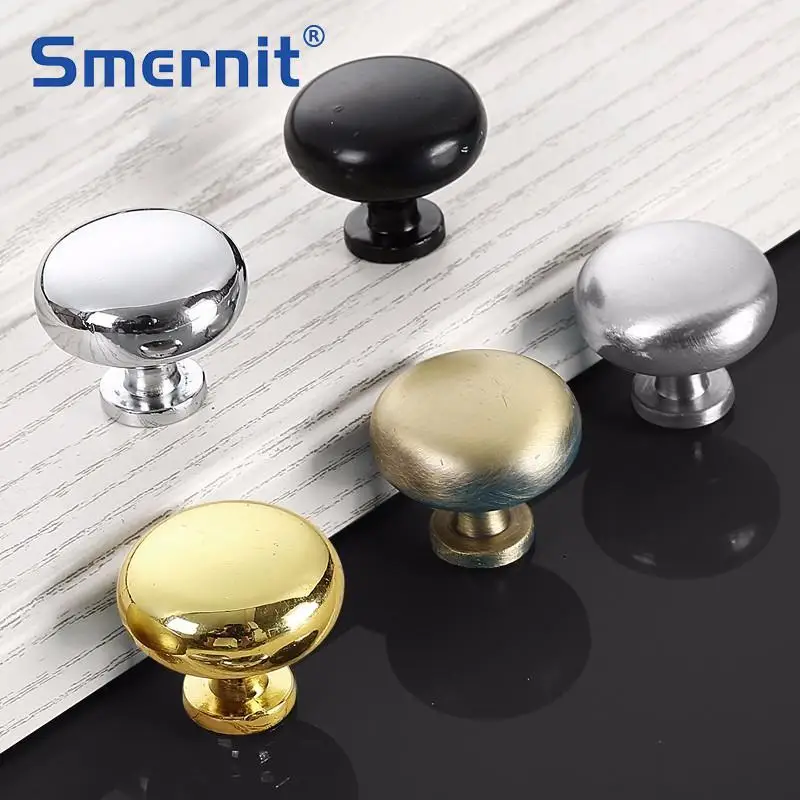 Ручки металлические двери и ручка для Кухня шкафа Круглый Шкаф ящика Тянет