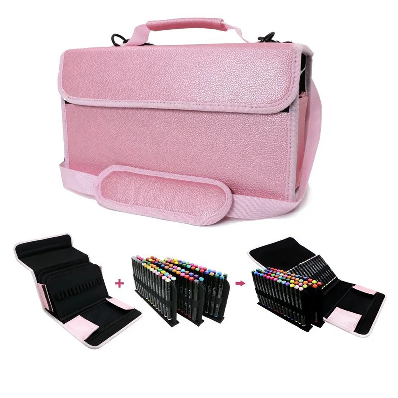 80 отверстий школьный пенал профессиональный большой маркер чехол из