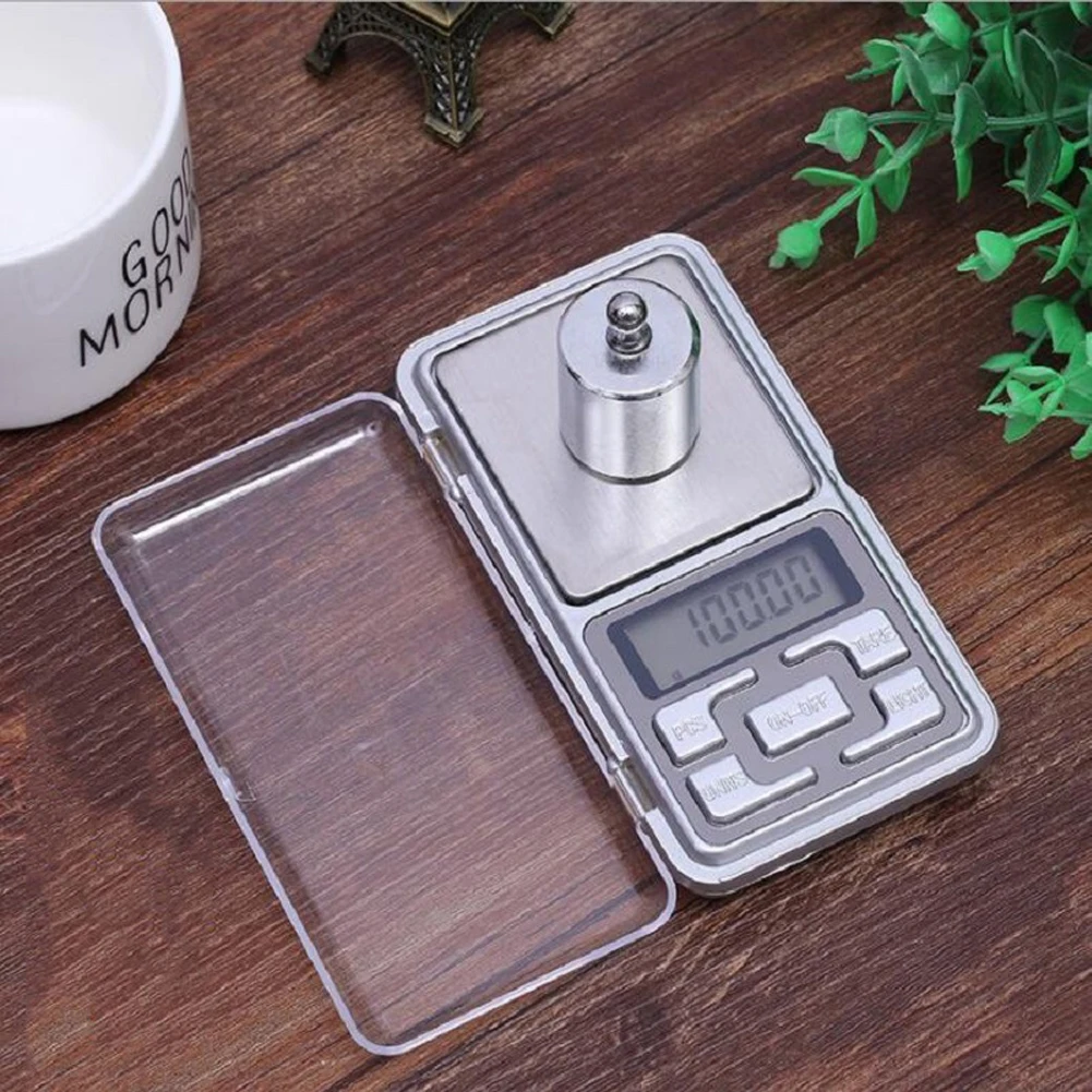 

Mini Digital Scale 100/300/500/1000g 0.01/0.1g High Accuracy Portable Electronic Digital Scale Electronic Scale No Battery
