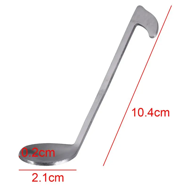 6 шт. чайная музыкальная нотка из нержавеющей стали кофейная ложка для льда