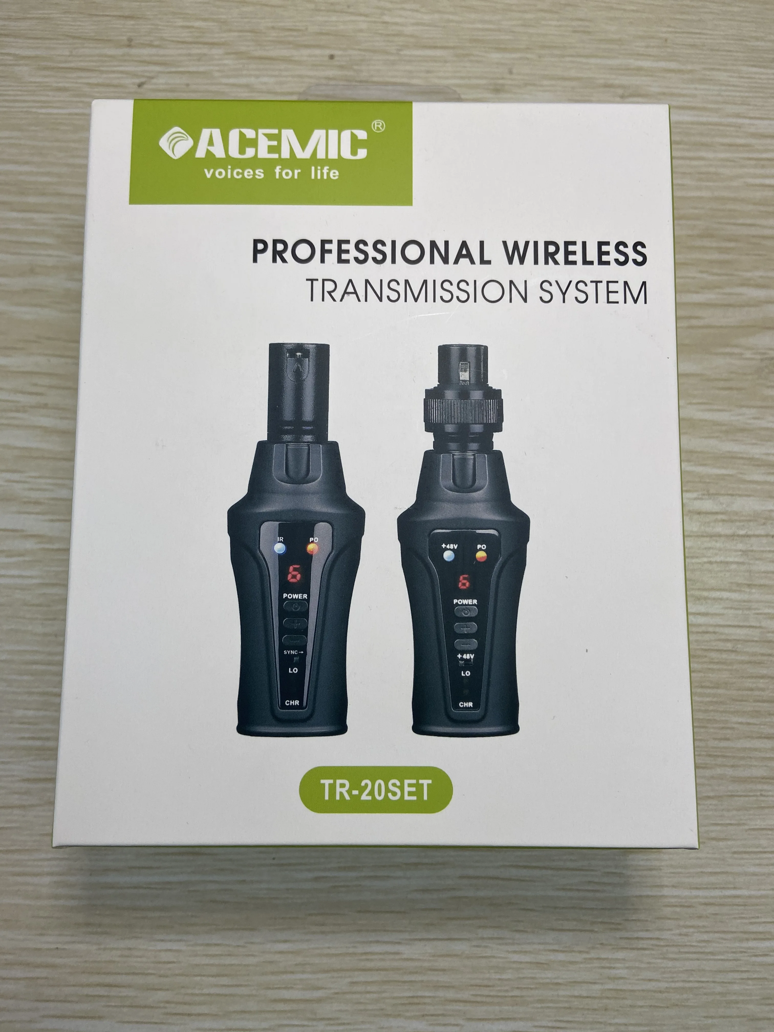 ACEMIC TR 20SET UHF Беспроводной микрофон Системы передатчик приемник для аудио