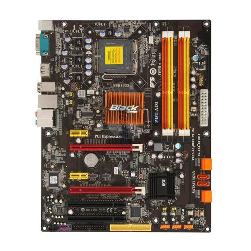 P45T-AD3 для ECS LGA 775 Intel P45 б/у материнская плата ПК DDR3 1066 МГц Core 2 Duo/Pentium Dual CPU PCI-E X16 USB2.0