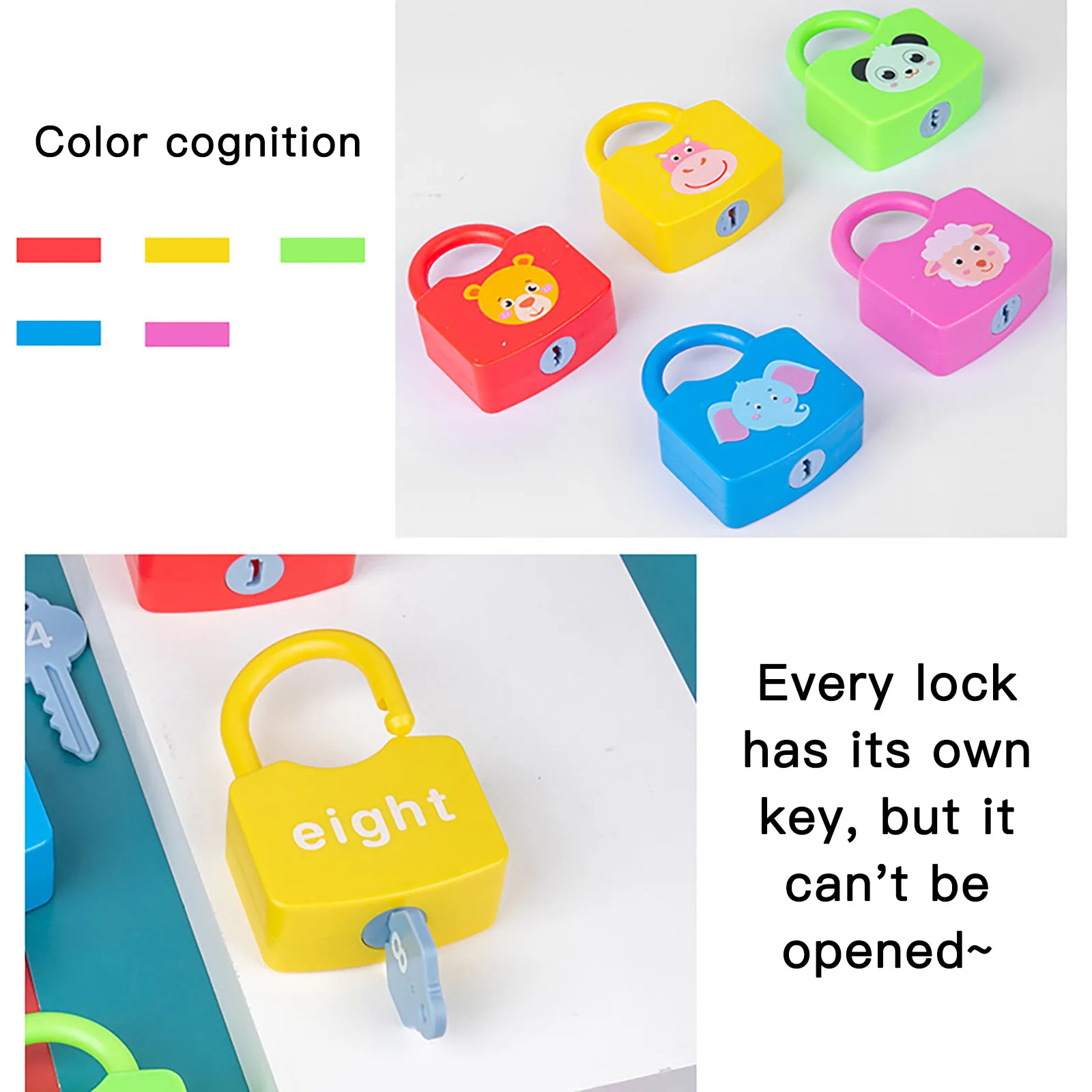 

Children Montessori Alphabet Number Learning Locks toys alphanumeric unlock teaching aids educational toys for kids