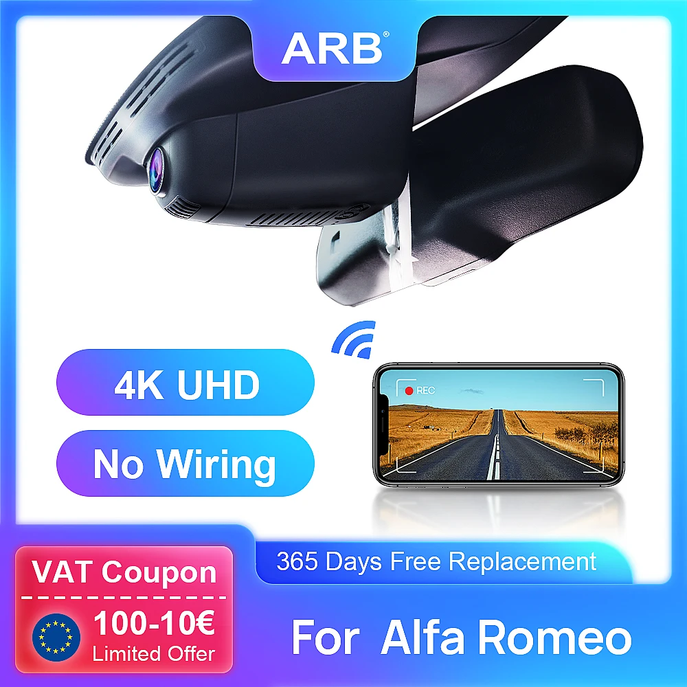 저렴한 대시 캠, Alfa Romeo 줄리아 스텔비오 ARB 자동차 Dvr 4K 2160P UHD 와이파이 미니 카메라 야간 투시경 무선 수정 액세서리 저렴한 대시 캠, Alfa Romeo 줄리아 스텔비오 ARB 자동차 Dvr 4K 2160P UHD 와이파이 미니 카메라 야간 투시경 무선 수정 액세서리