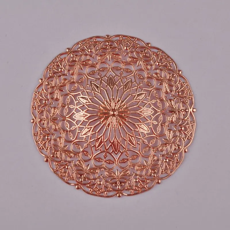 100 шт 55 мм Серебряный Золотой Бронзовый Пистолет Металлический Тон филигранные