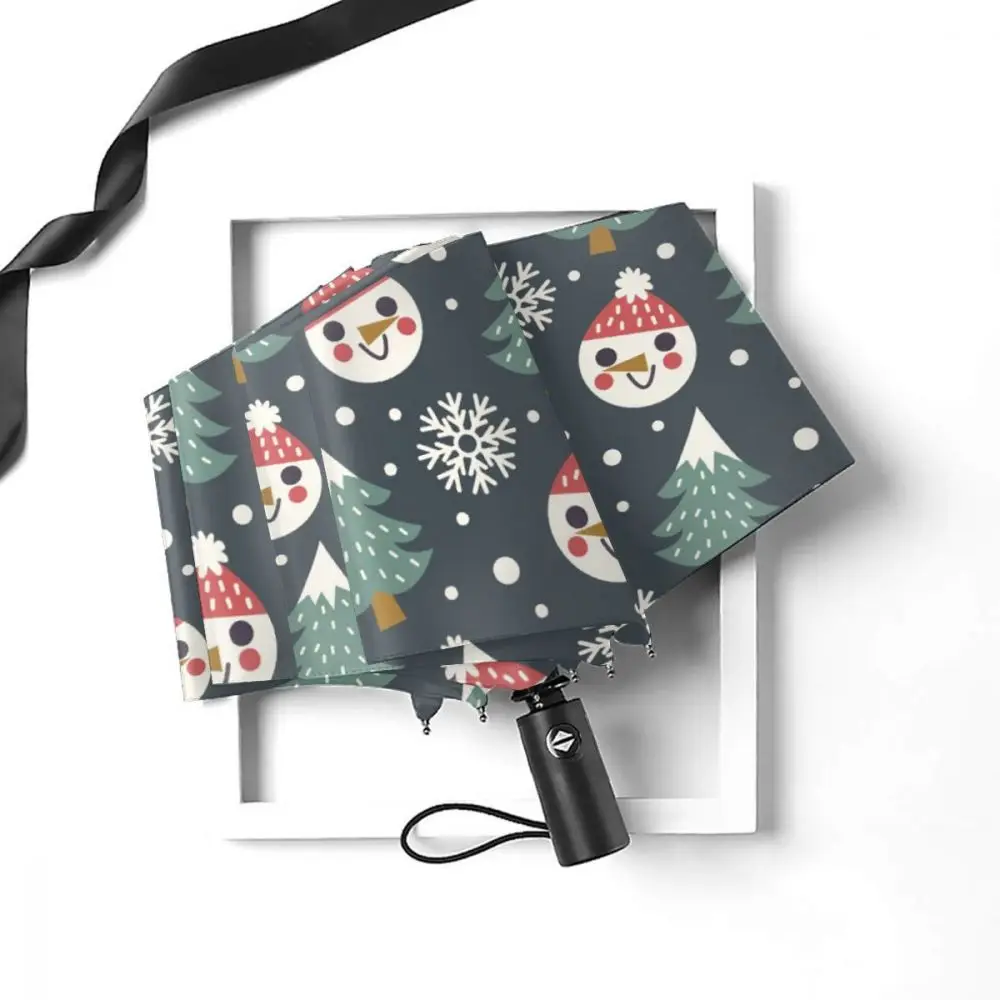 Miglior Ombrello Automatico Pieghevole Resistente Al Vento Donna Auto Adorabile Pupazzo Di Neve Inverno Ombrelli Antivento Pioggia Per Uomo Ombrellone