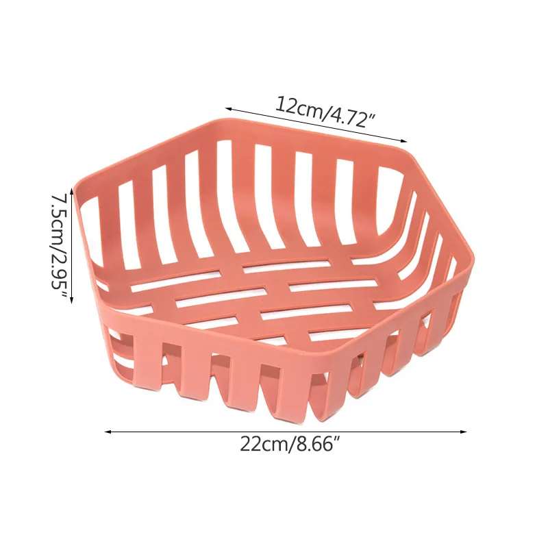 

Fruit Basket Reusable Home Fruit Basket Kitchen Creative Drainage Basket Colour Washing Pot Multi-Function Receiving Basket