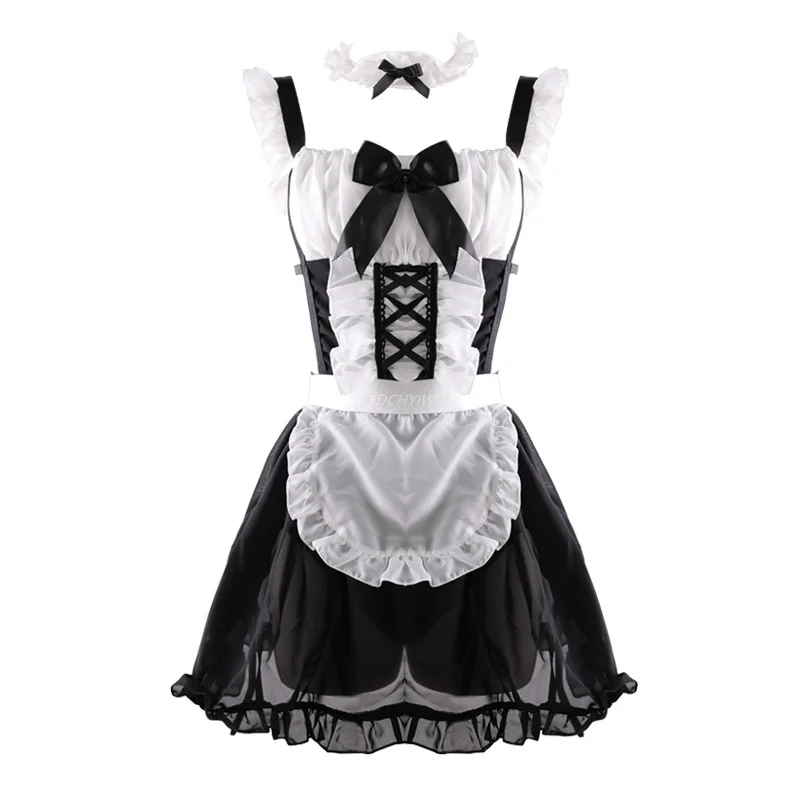 

Maid Outfit Sexy Lingerie Dress Cute Japanese Uniform Cos Student Nightdress Lolita Hot Costume Babydoll Dress Erotic Role Play