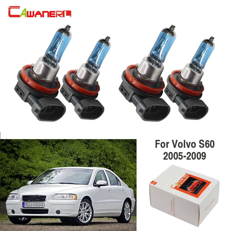 Cawanerl для Volvo S60 2005-2009 100W H9 H11 автомобильный Стайлинг галогенные передние