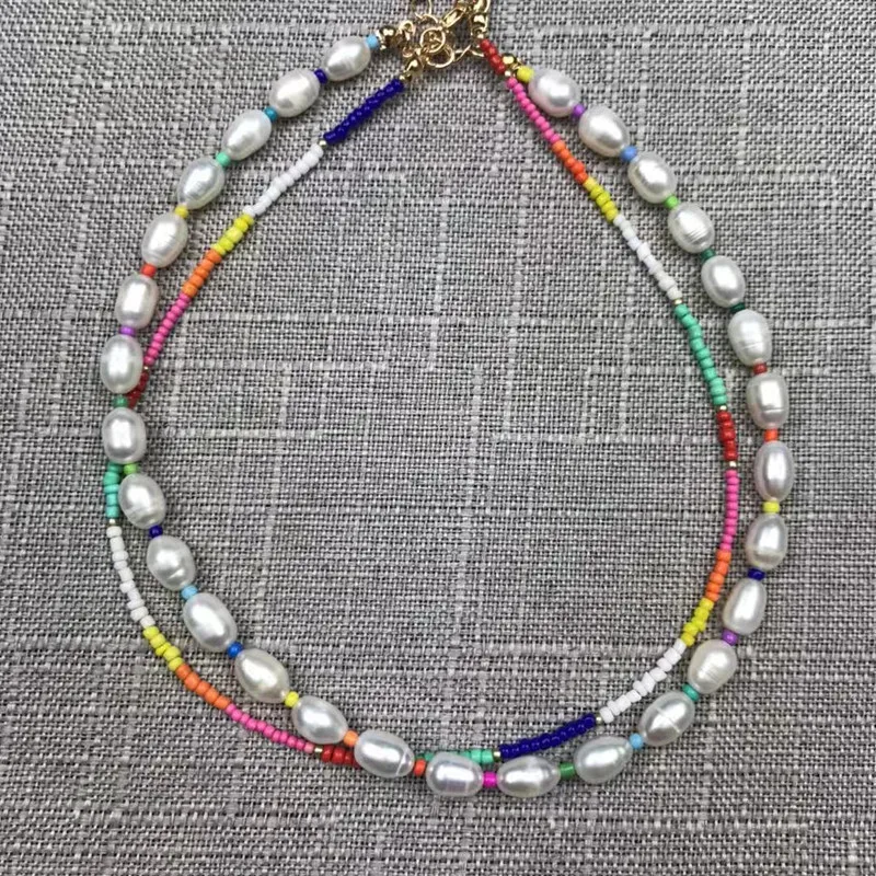 Женское ожерелье с барочным жемчугом богемное ювелирное изделие 4A жемчужное