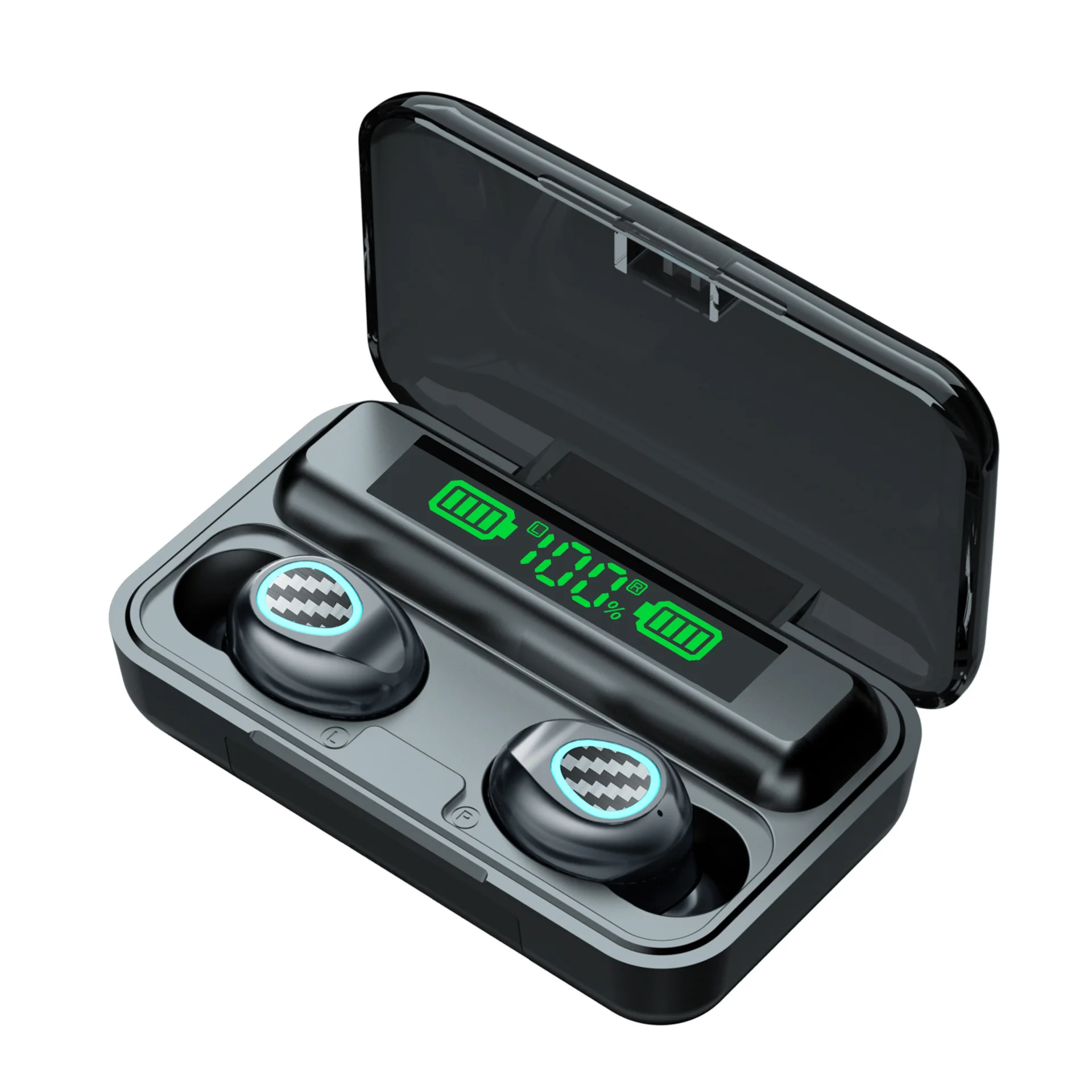 

R6 TWS Wireless Bluetooth Headset Bin-Ear Motion Heavy Bass Mini In-Ear Bluetooth Earphones with Microphone for All Smartphones