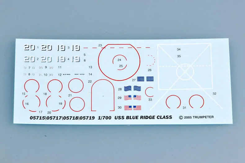 Трубач 05719 1/700 USS Mount Whitney LCC 20 1997 командный корабль Военная игрушка хобби сборки
