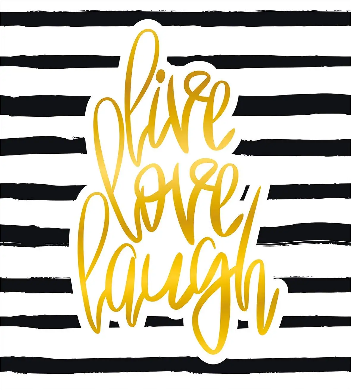 Набор пододеяльников для пуховых одеял с надписью "Live laughe Love", романтичный дизайн, ручная работа, полоски и каллиграфический текст, декоративный Комплект постельного белья из 3 предметов